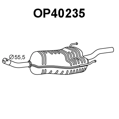 Rear Muffler (OP40235)