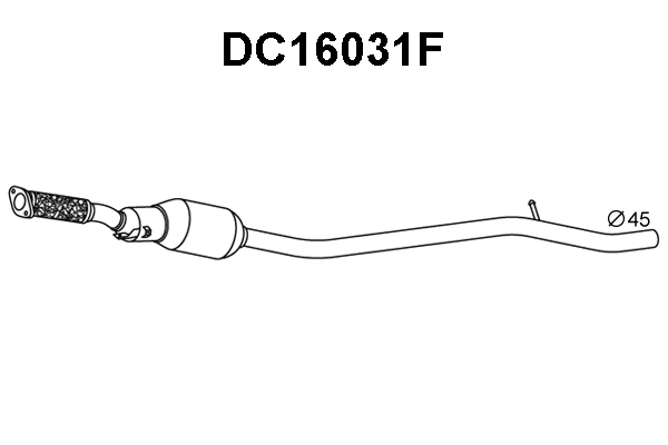 Soot/Particulate Filter, exhaust system (DC16031F)