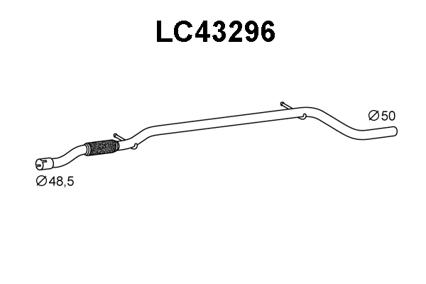 Exhaust Pipe (LC43296)
