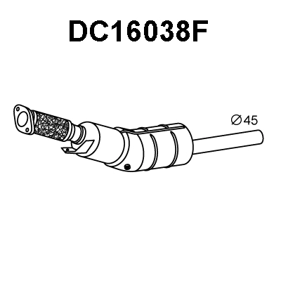 Soot/Particulate Filter, exhaust system (DC16038F)
