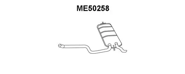 Rear Muffler (ME50258)