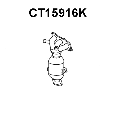 Manifold Catalytic Converter (CT15916K)