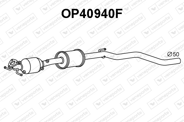 Soot/Particulate Filter, exhaust system (OP40940F)