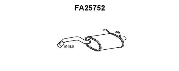 Rear Muffler (FA25752)
