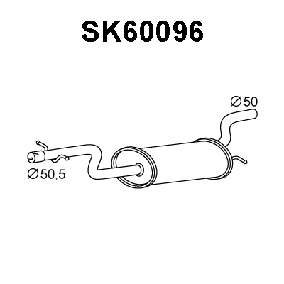 Front Muffler (SK60096)