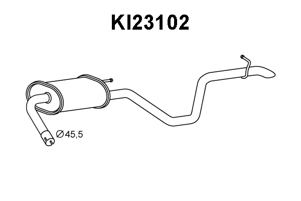 Rear Muffler (KI23102)
