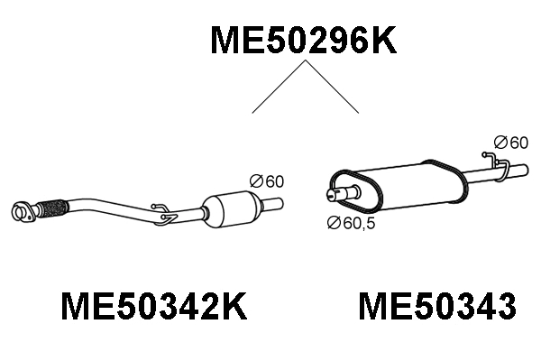 Catalytic Converter (ME50296K)