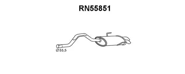 Rear Muffler (RN55851)