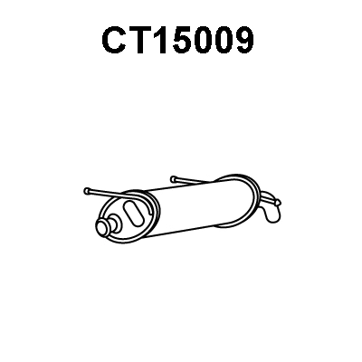 Rear Muffler (CT15009)