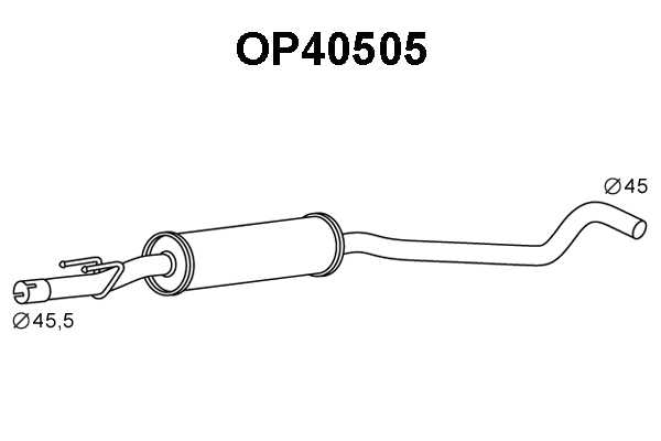 Centre Muffler (OP40505)