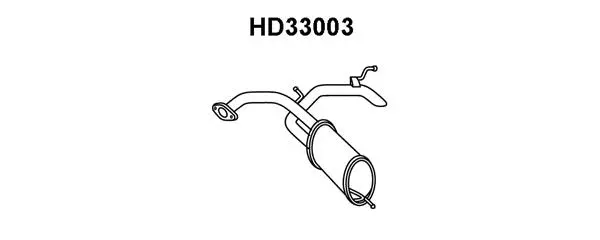 Rear Muffler (HD33003)