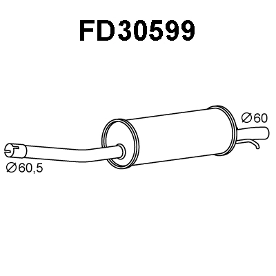 Rear Muffler (FD30599)
