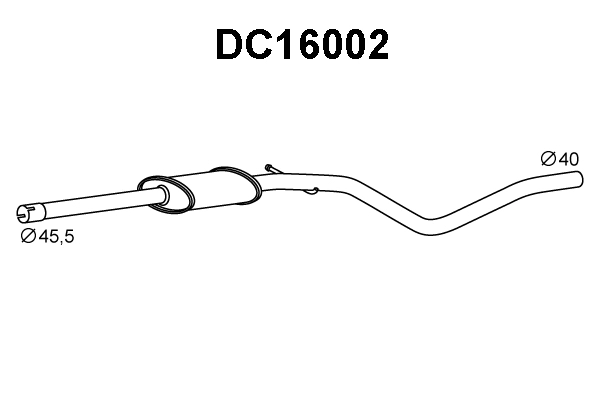 Front Muffler (DC16002)