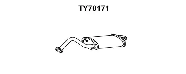 Rear Muffler (TY70171)