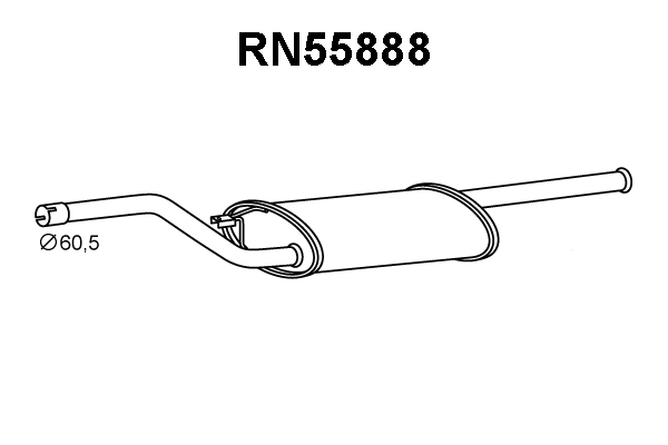 Front Muffler (RN55888)
