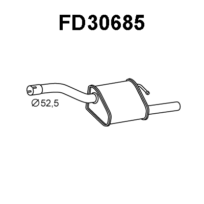 Rear Muffler (FD30685)