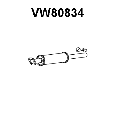 Front Muffler (VW80834)