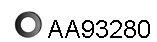Rubber Strip, exhaust system (AA93280)