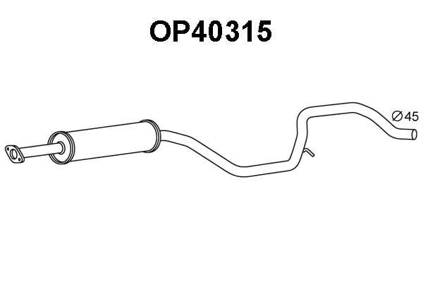 Front Muffler (OP40315)