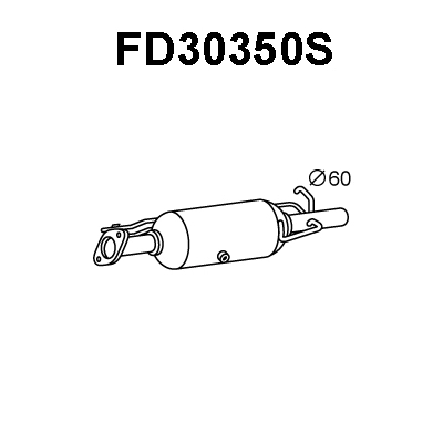 Soot/Particulate Filter, exhaust system (FD30350S)