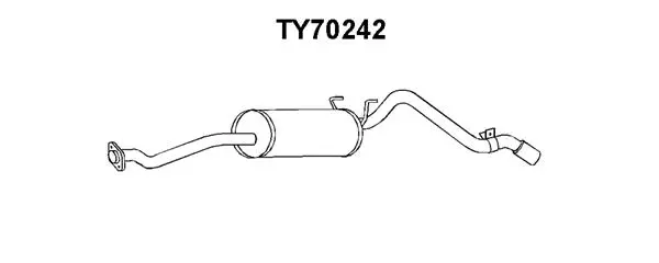 Rear Muffler (TY70242)