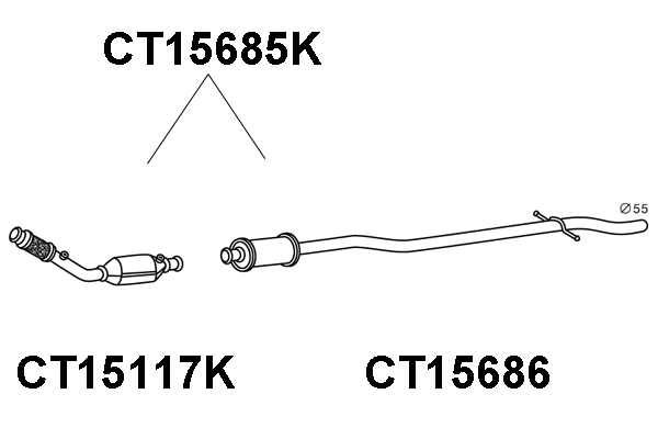 Catalytic Converter (CT15685K)