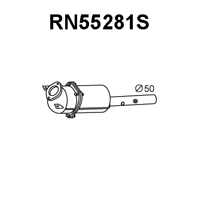 Soot/Particulate Filter, exhaust system (RN55281S)