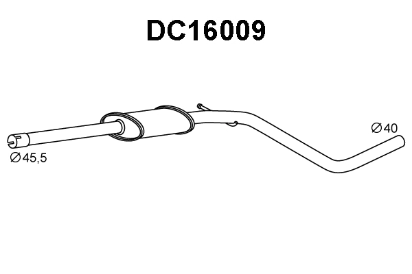 Front Muffler (DC16009)
