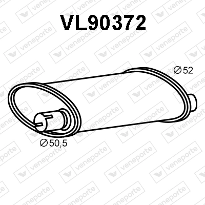 Rear Muffler (VL90372)
