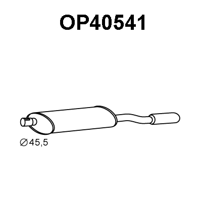 Rear Muffler (OP40541)