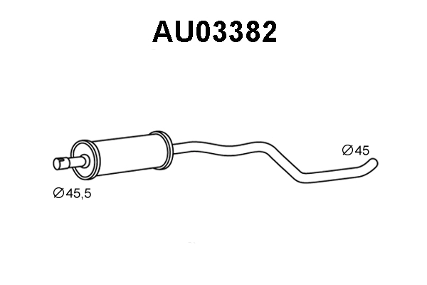 Front Muffler (AU03382)