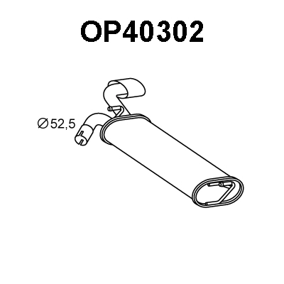Rear Muffler (OP40302)
