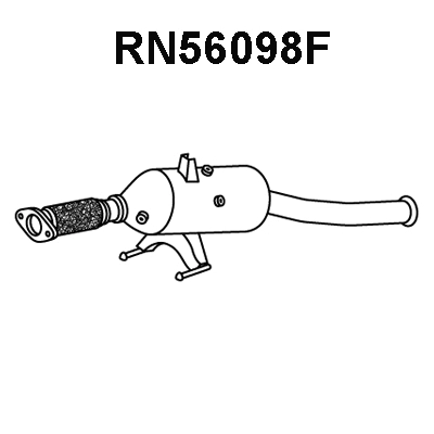 Soot/Particulate Filter, exhaust system (RN56098F)
