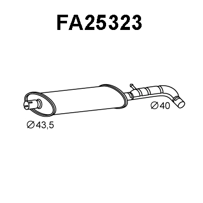 Centre Muffler (FA25323)