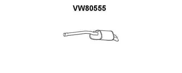 Rear Muffler (VW80555)