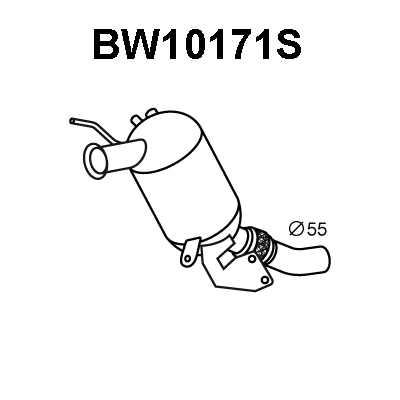 Soot/Particulate Filter, exhaust system (BW10171S)