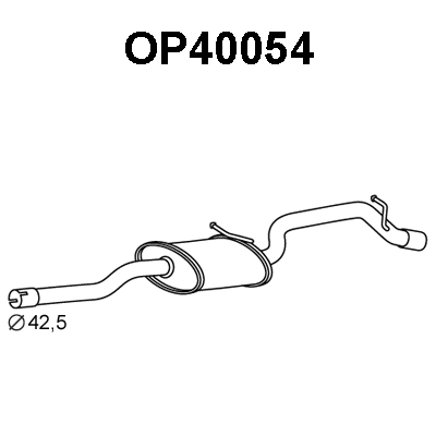 Rear Muffler (OP40054)