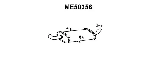 Rear Muffler (ME50356)
