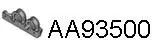 Rubber Strip, exhaust system (AA93500)