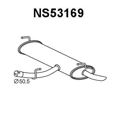 Rear Muffler (NS53169)