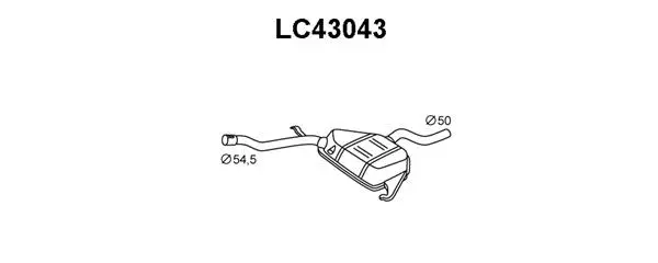 Centre Muffler (LC43043)