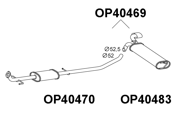 Rear Muffler (OP40469)