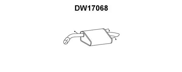 Rear Muffler (DW17068)