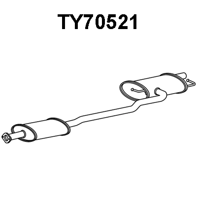 Rear Muffler (TY70521)