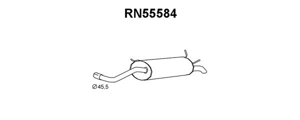 Rear Muffler (RN55584)