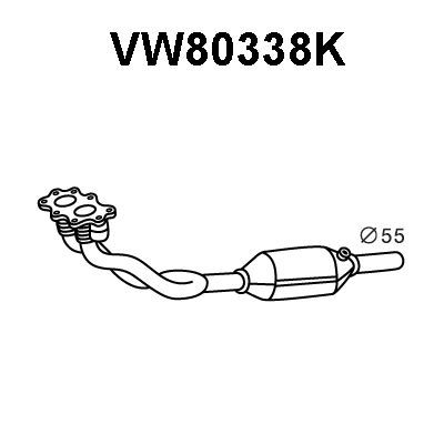 Catalytic Converter (VW80338K)