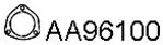 Gasket, exhaust pipe (AA96100)