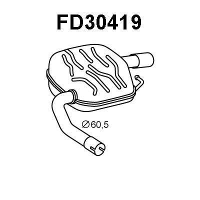 Rear Muffler (FD30419)