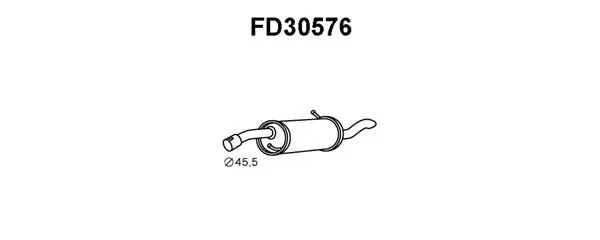 Rear Muffler (FD30576)