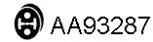 Rubber Strip, exhaust system (AA93287)